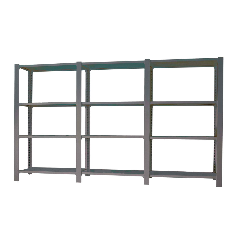Rayonnage de bureau charge légère sans vis 1500x2700x300 - 4 niveaux Anthracite - SIMON RACK - 8425437108778