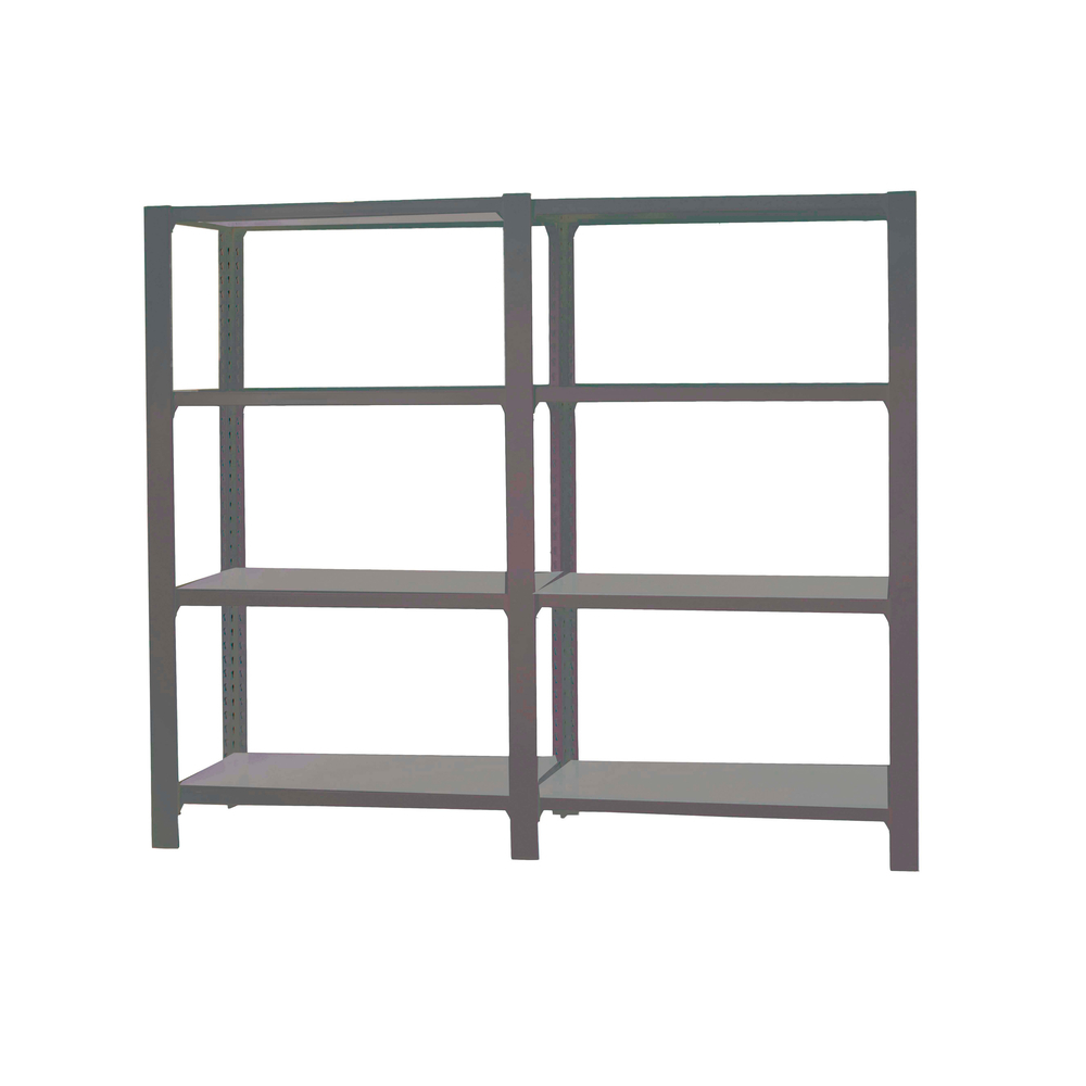 Rayonnage de bureau charge légère sans vis 1500x1800x400 - 4 niveaux Anthracite - SIMON RACK - 8425437108808