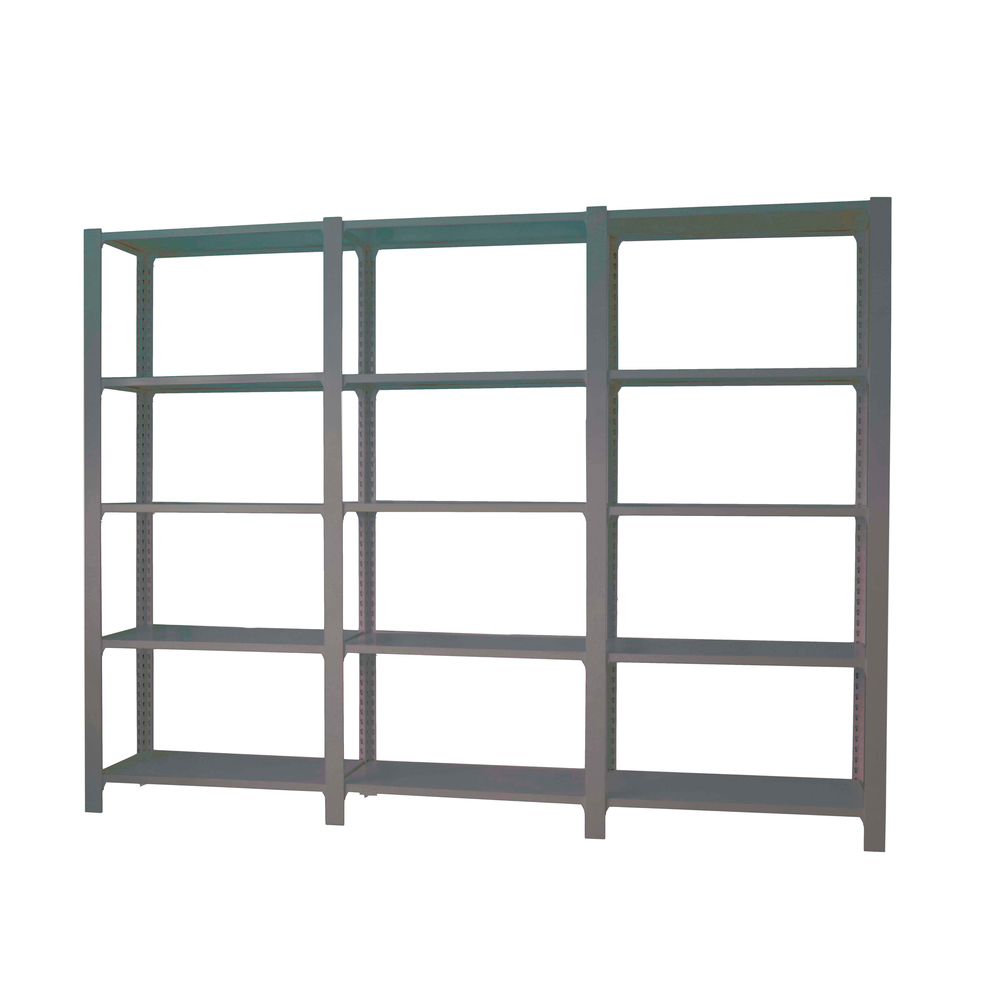 Rayonnage de bureau charge légère sans vis 2100x2700x400 - 5 niveaux Anthracite - SIMON RACK - 8425437108945