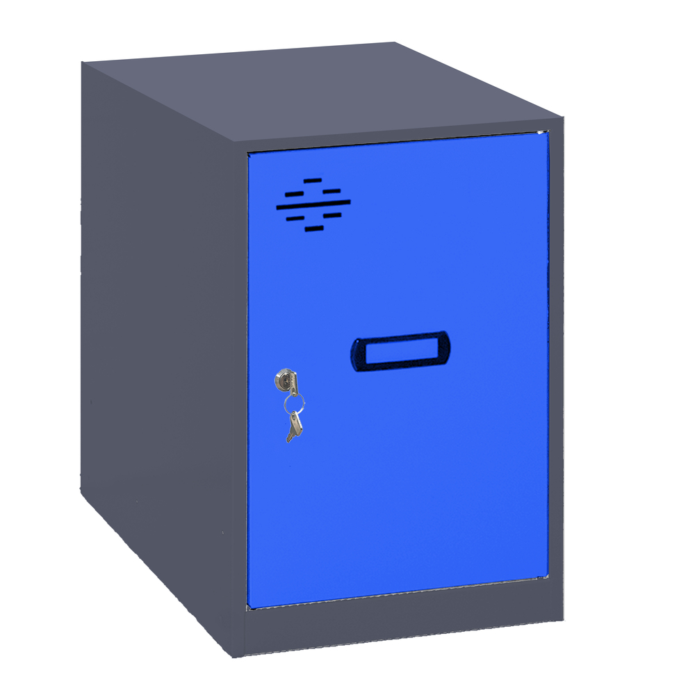 Vestiaire métallique 475x300x500 - Anthracite/Bleu - SIMON RACK - 8425437116520