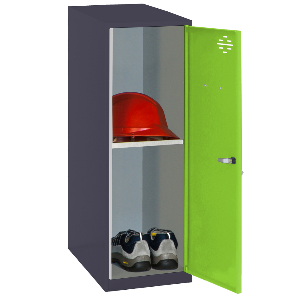 Vestiaire métallique 915x300x500 - Anthracite/Vert - SIMON RACK - 8425437116780