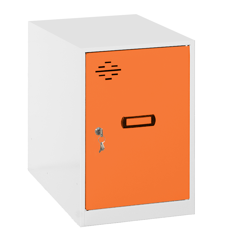 Vestiaire métallique monté 475x300x500 - Orange - SIMON RACK - 8425437116902
