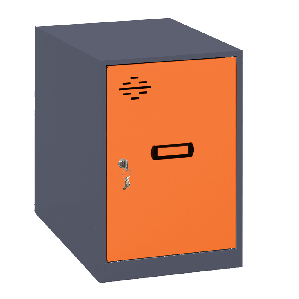 Vestiaire métallique monté 475x300x500 - Orange - SIMON RACK - 8425437116940