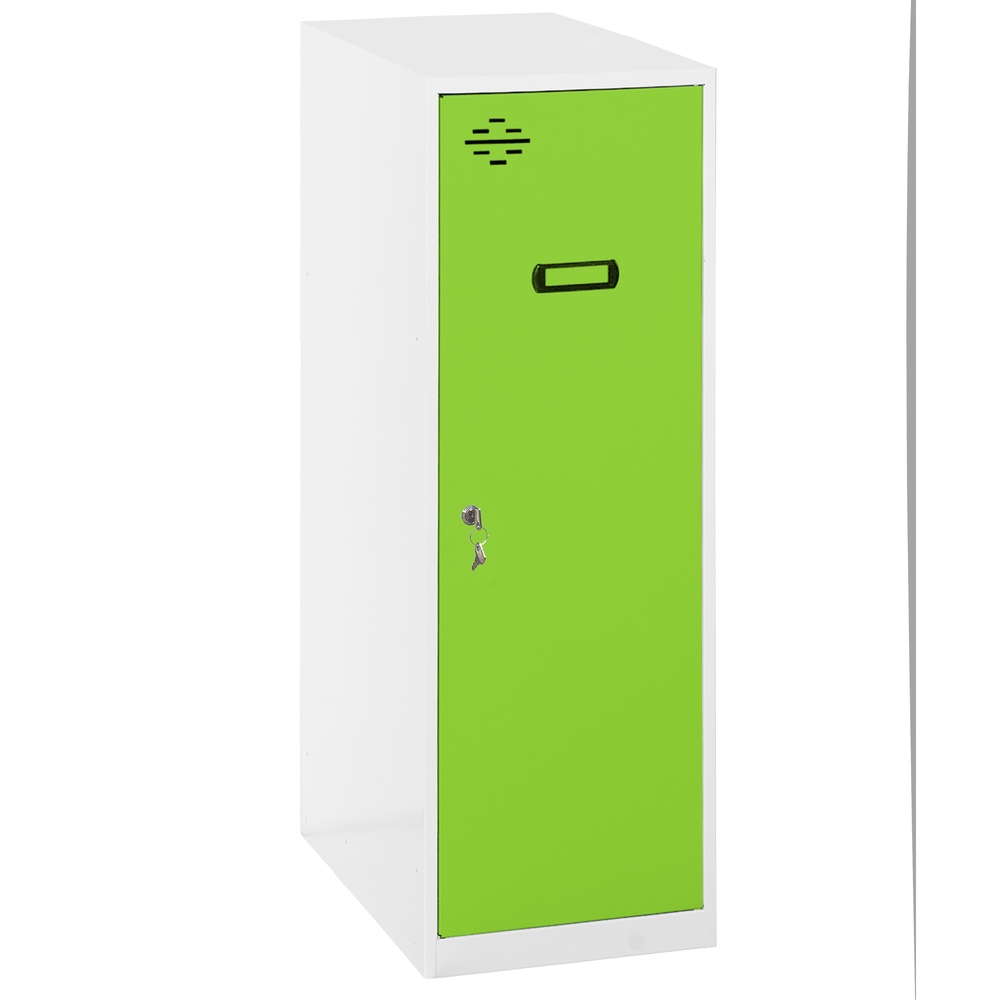 Vestiaire métallique monté 915x300x500 - Bleu/Vert - SIMON RACK - 8425437117053