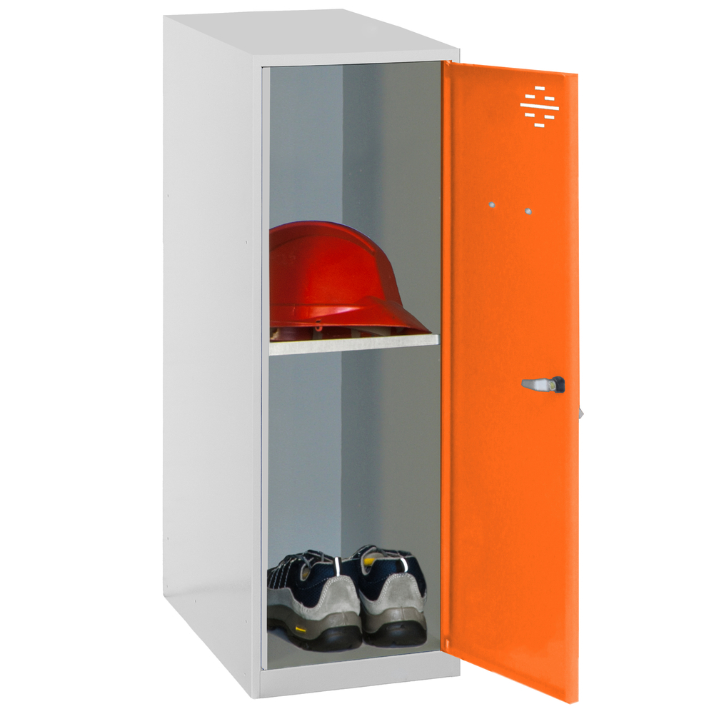 Vestiaire métallique monté 915x300x500 - Gris/Orange - SIMON RACK - 8425437117138