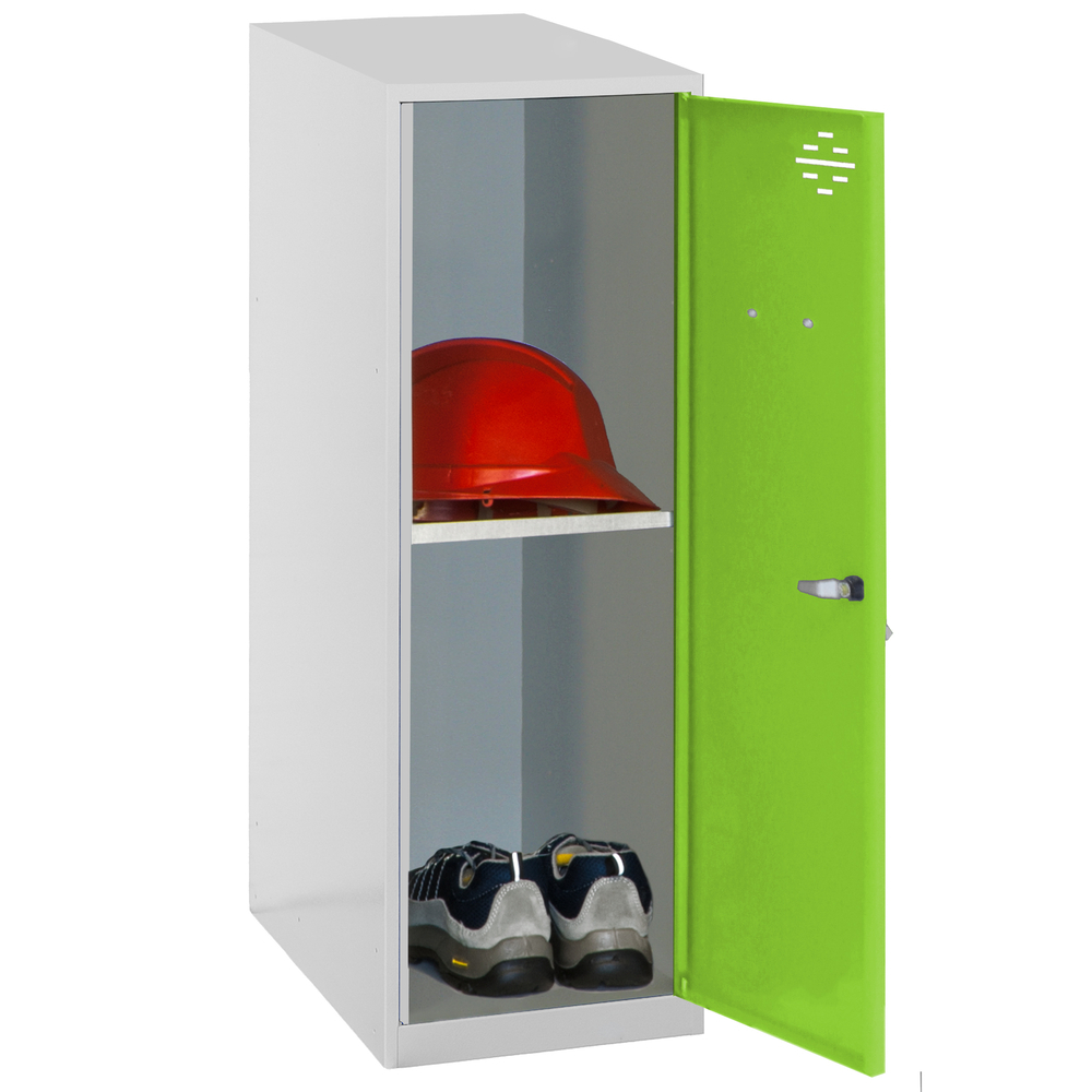 Vestiaire métallique monté 915x300x500 - Gris/Vert - SIMON RACK - 8425437117152