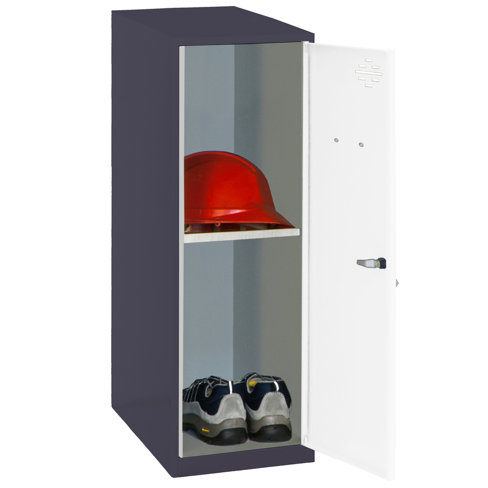 Vestiaire métallique monté 915x300x500 - Anthracite/Bleu - SIMON RACK - 8425437117176