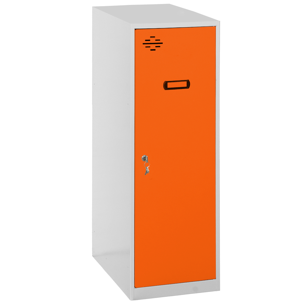 Vestiaire métallique monté 915x400x500 - Gris/Orange - SIMON RACK - 8425437117787