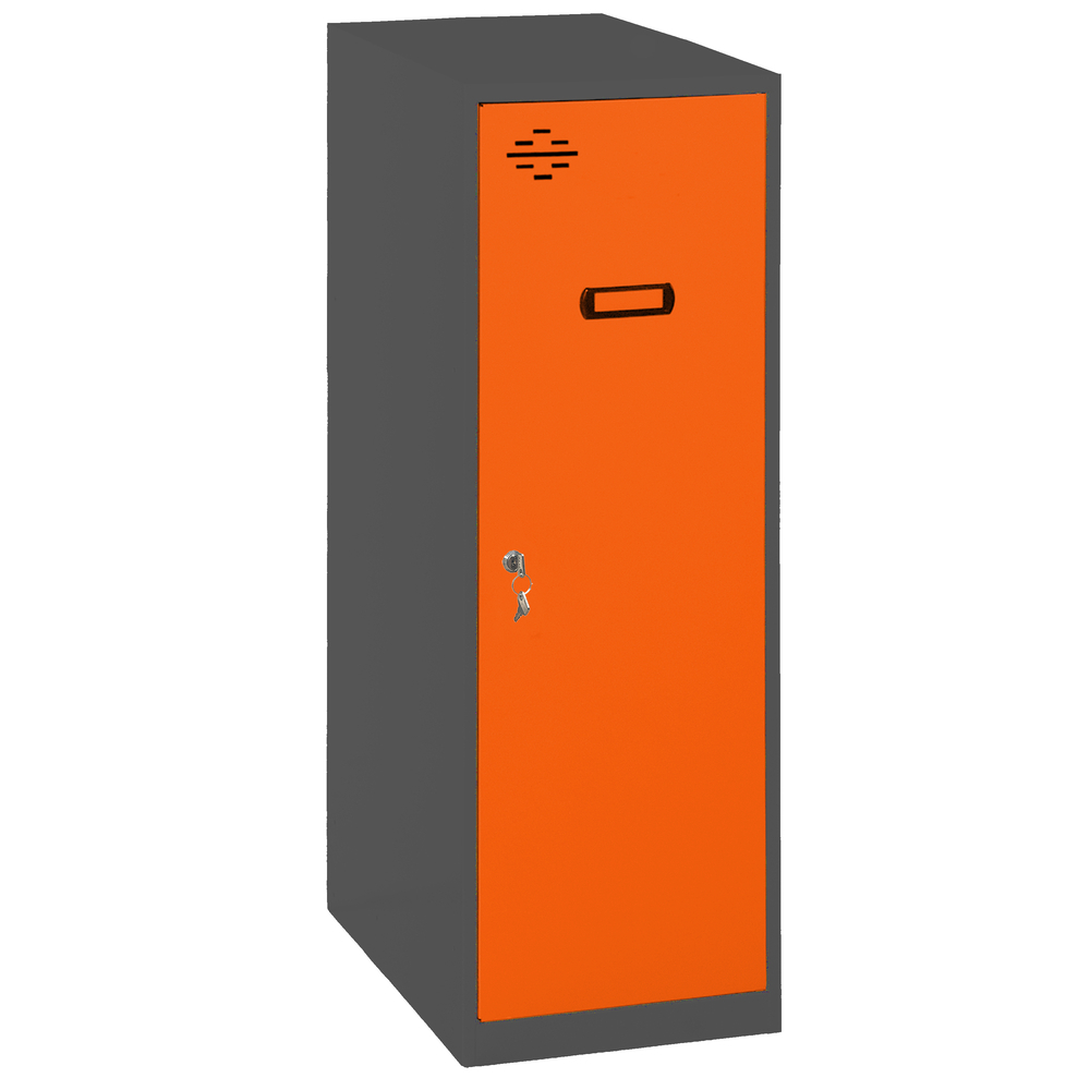 Vestiaire métallique monté 915x400x500 - Anthracite/Orange - SIMON RACK - 8425437117848