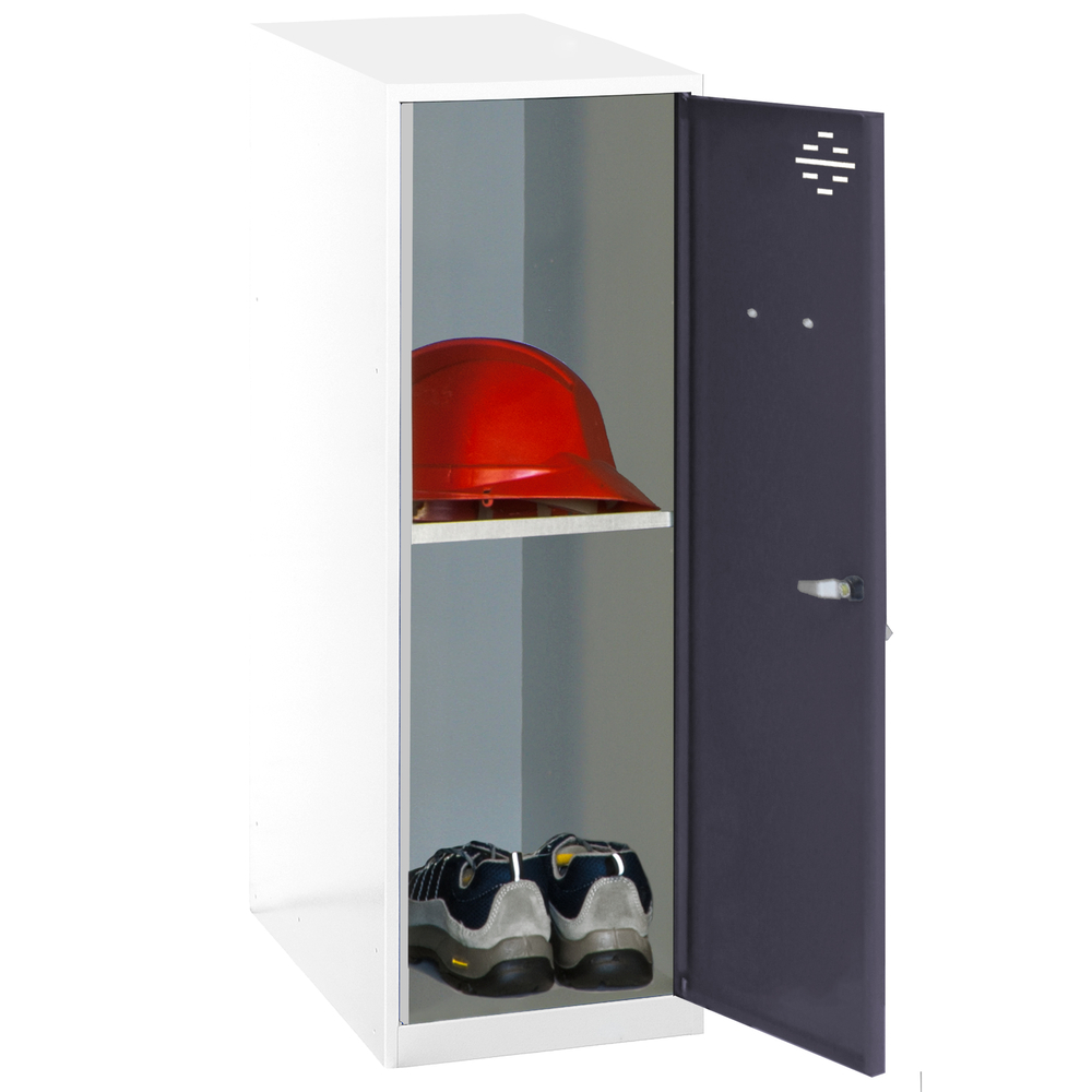 Vestiaire métallique monté 915x400x500 - Bleu/Anthracite - SIMON RACK - 8425437119156