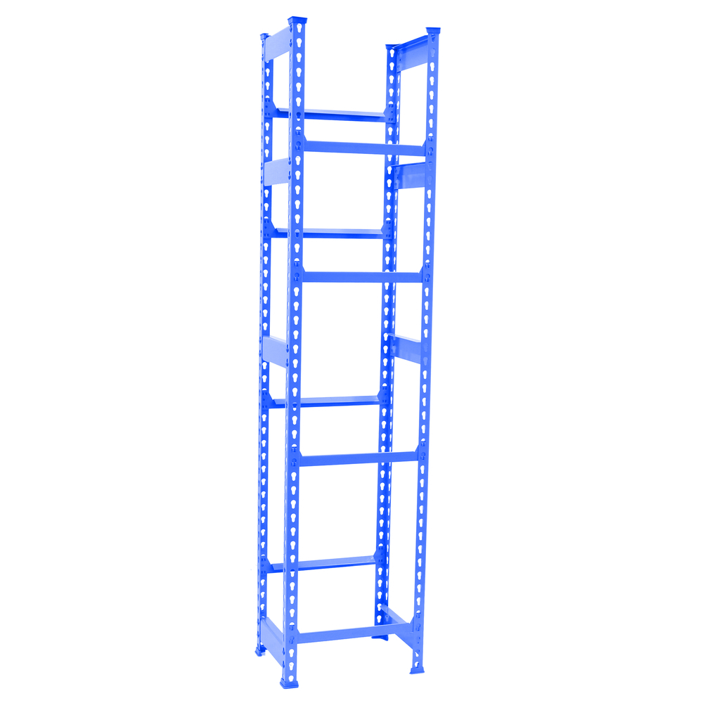 Rayonnage léger tri de bouteille sans vis 2000x400x300 - 4 niveaux Bleu - SIMON RACK - 8425437119491
