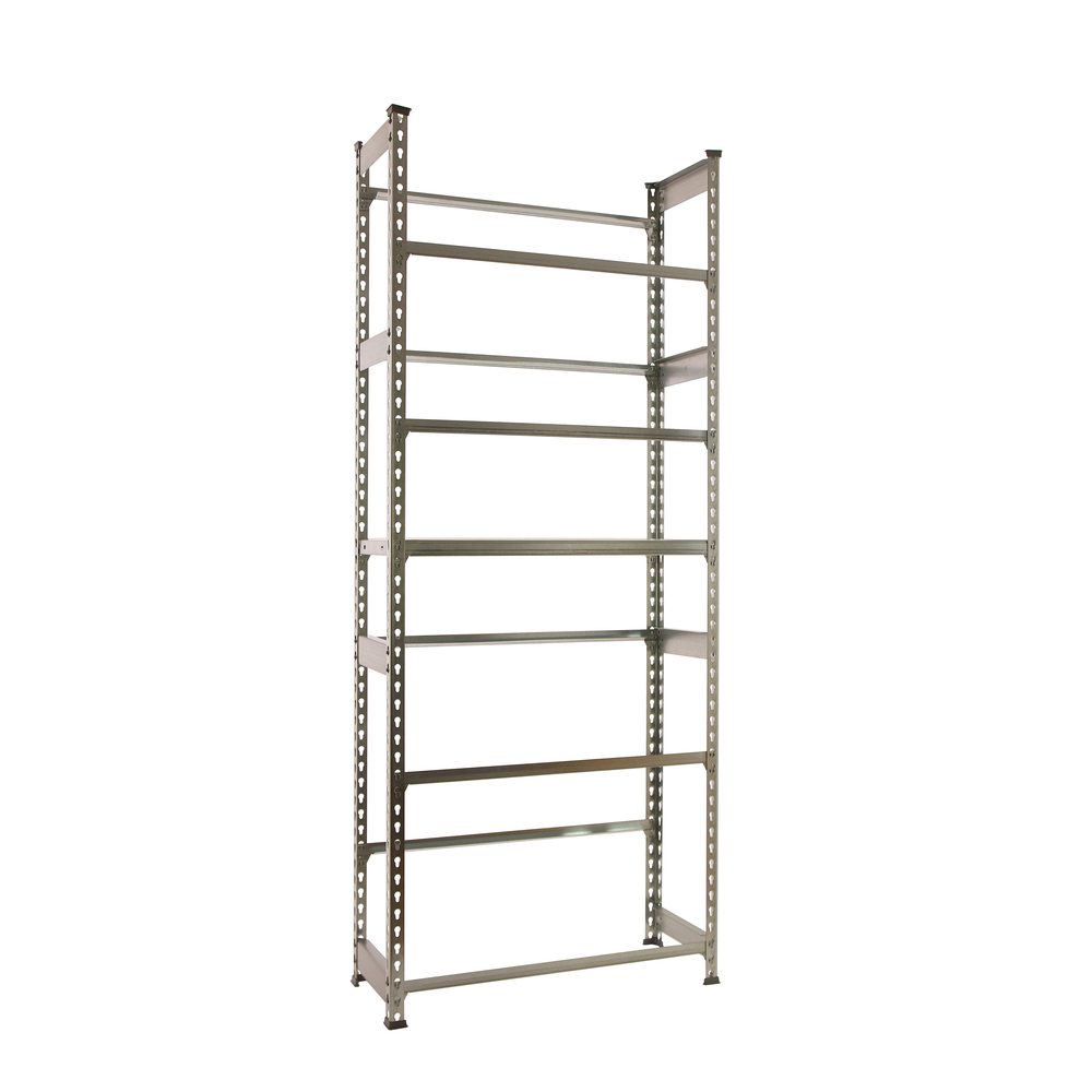 Rayonnage léger tri de bouteille sans vis 2000x800x300 - 4 niveaux Galvanisé - SIMON RACK - 8425437119538
