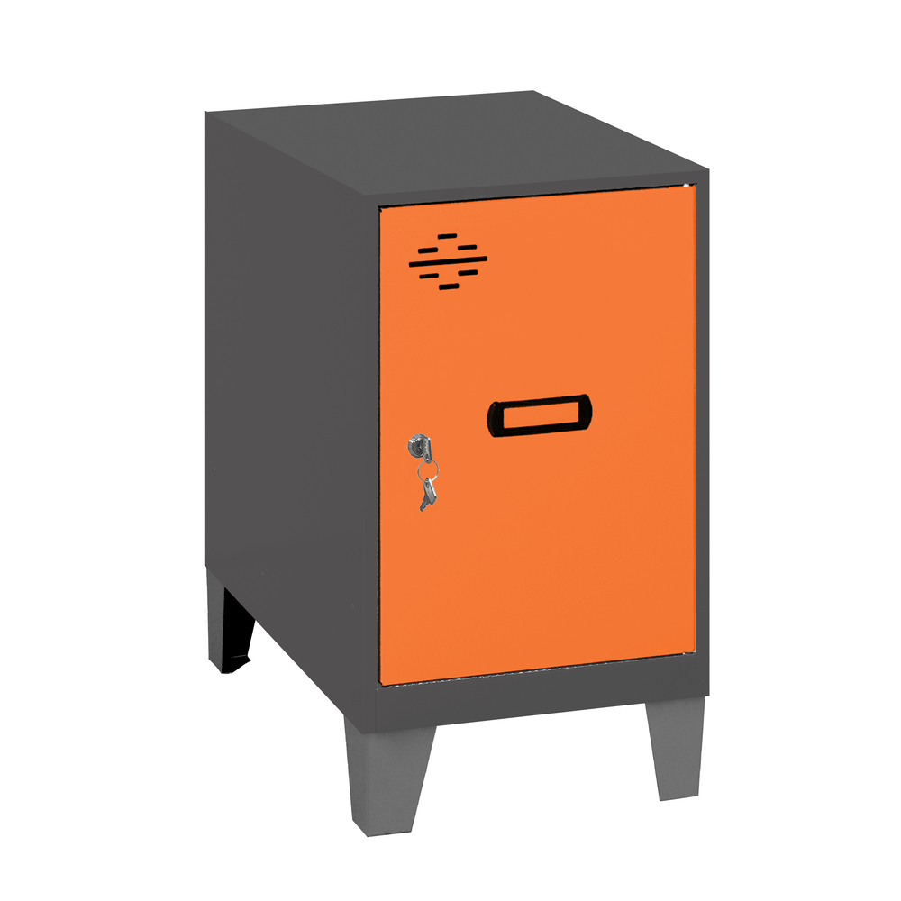 Vestiaire métallique monté 575x300x500 - Orange - SIMON RACK - 8425437119682