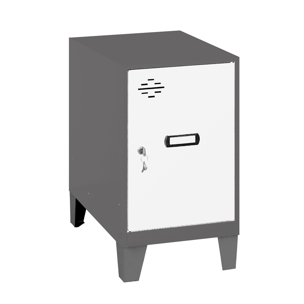 Vestiaire métallique monté 575x300x500 - Anthracite/Blanc - SIMON RACK - 8425437119712