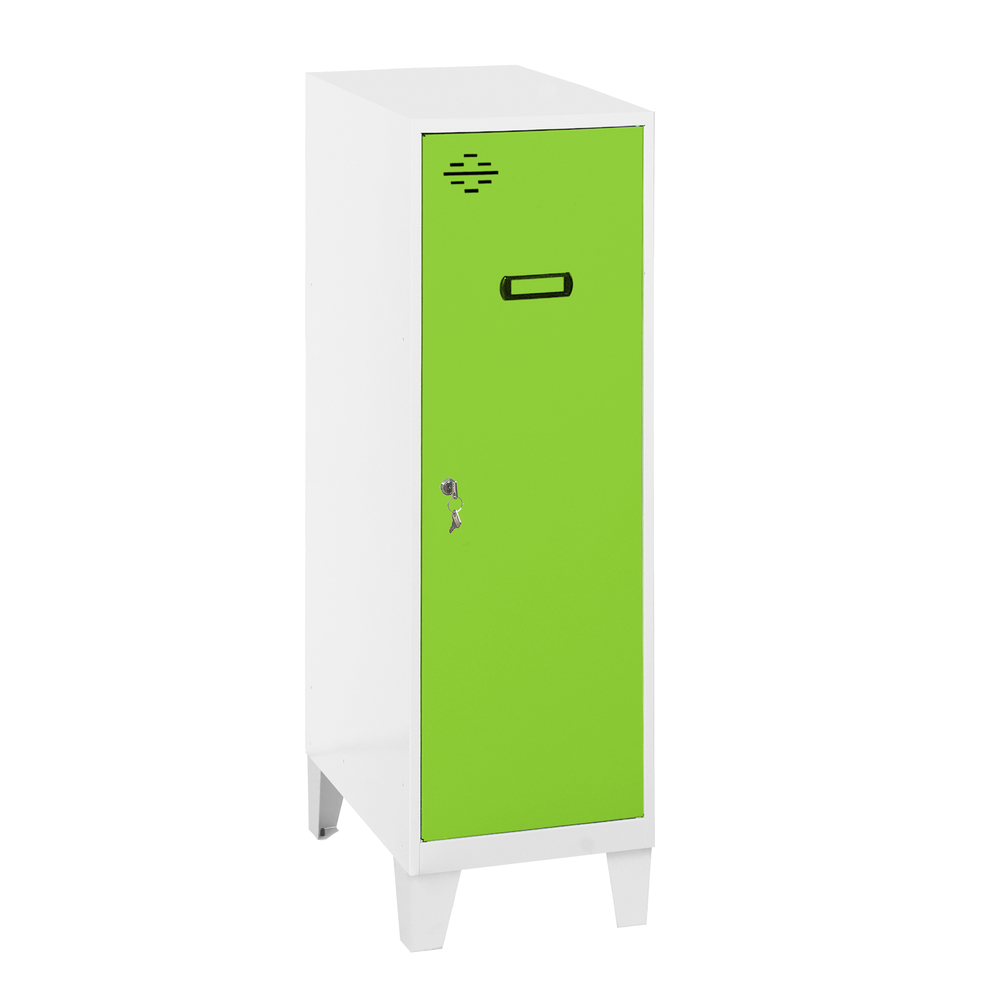 Vestiaire métallique monté 1015x300x500 - Bleu/Vert - SIMON RACK - 8425437120213
