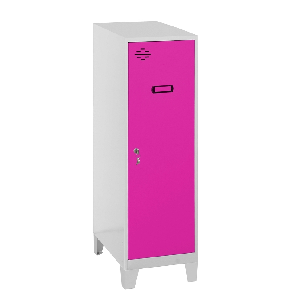 Vestiaire métallique 1015x300x500 - Galvanisé/Rose - SIMON RACK - 8425437120299