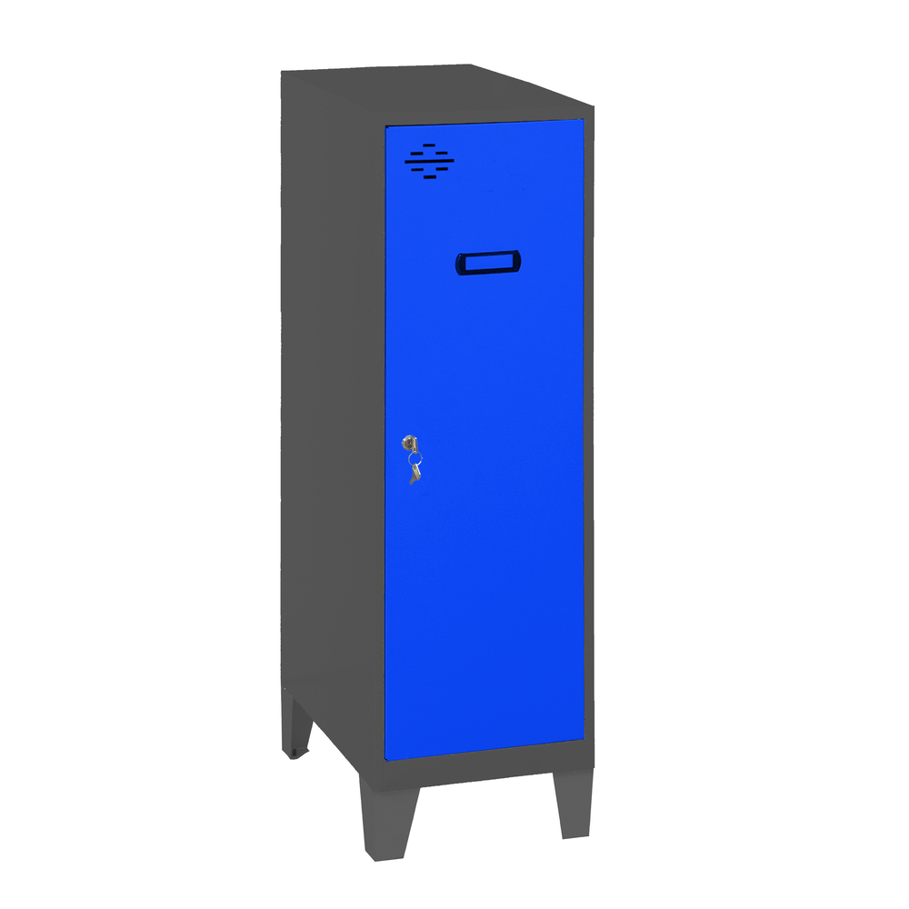 Vestiaire métallique monté 1015x300x500 - Anthracite/Bleu - SIMON RACK - 8425437120534