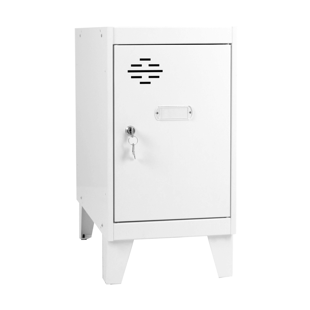 Vestiaire métallique monté 575x400x500 - Blanc - SIMON RACK - 8425437121043