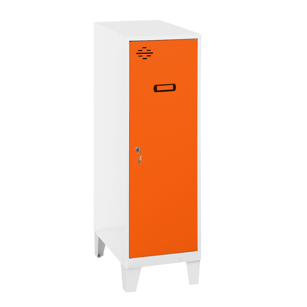 Vestiaire métallique monté 1015x400x500 - Bleu/Orange - SIMON RACK - 8425437121951