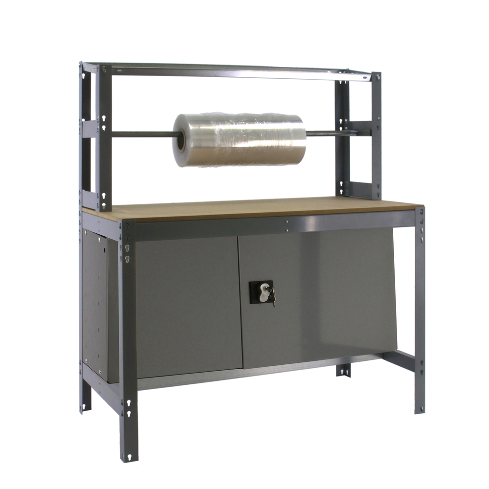 Kit établi Bricolage - 1445x1210x760 - 1 niveau Gris/Bois - SIMON RACK - 8425437123269