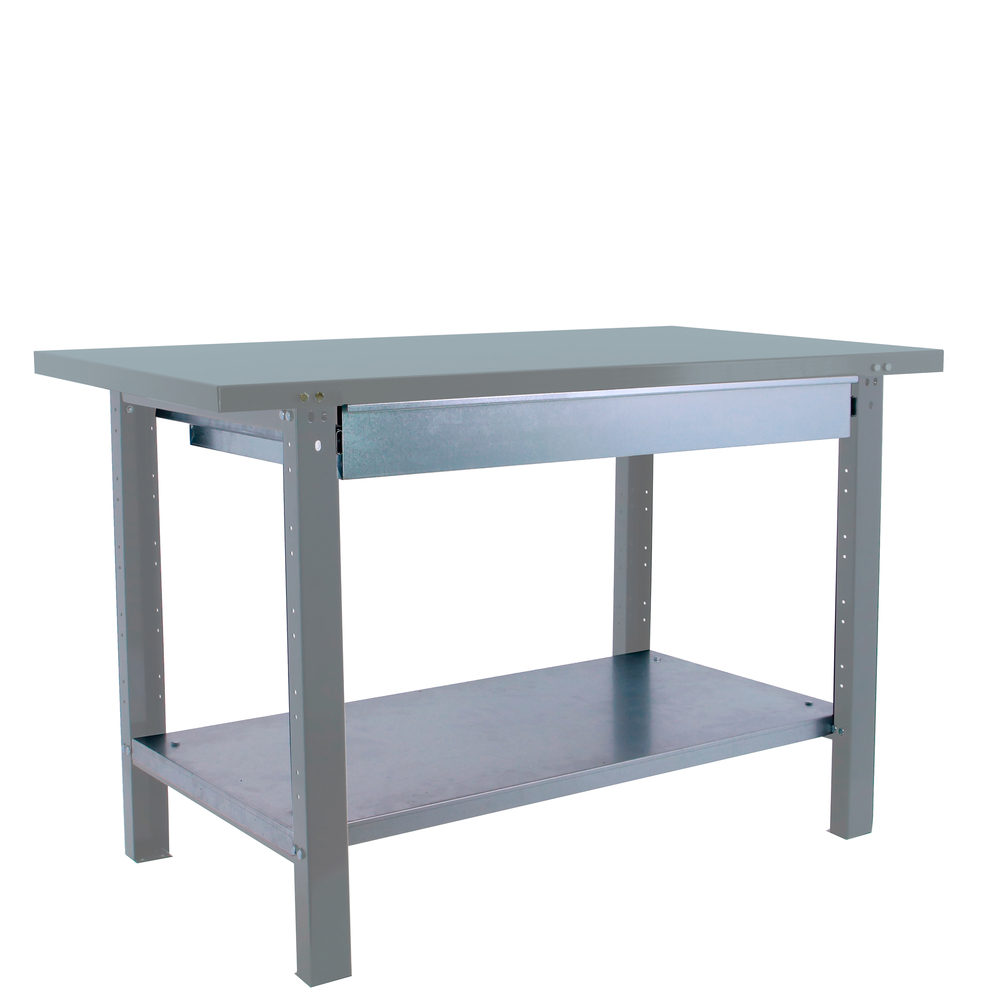 Kit établi Bricolage - 830x1800x730 - 1 niveau Gris - SIMON RACK - 8425437124846