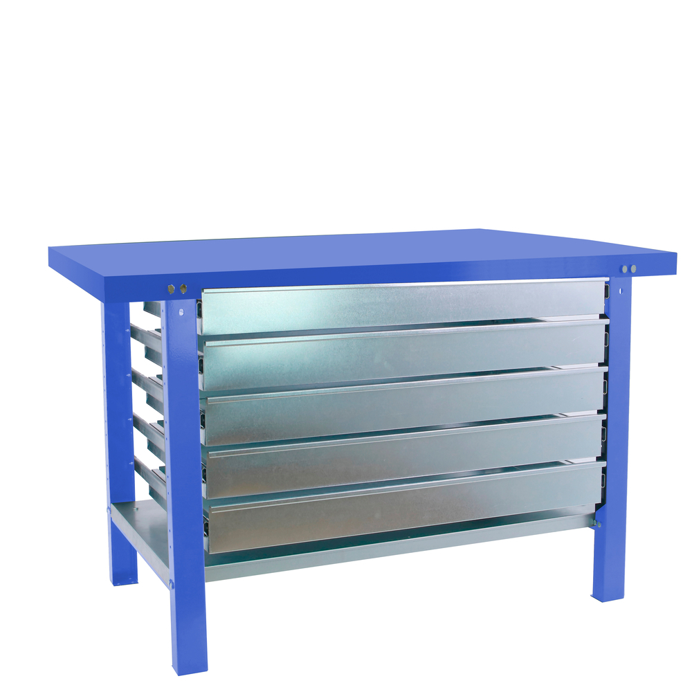 Kit établi Bricolage - 830x1200x730 - 1 niveau Bleu - SIMON RACK - 8425437124877