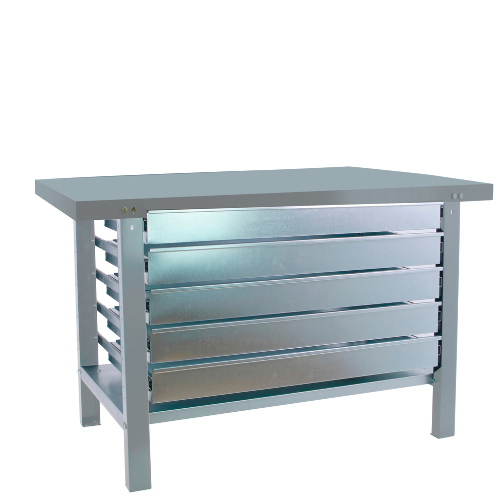 Kit établi Bricolage - 830x1500x730 - 1 niveau Gris - SIMON RACK - 8425437124884