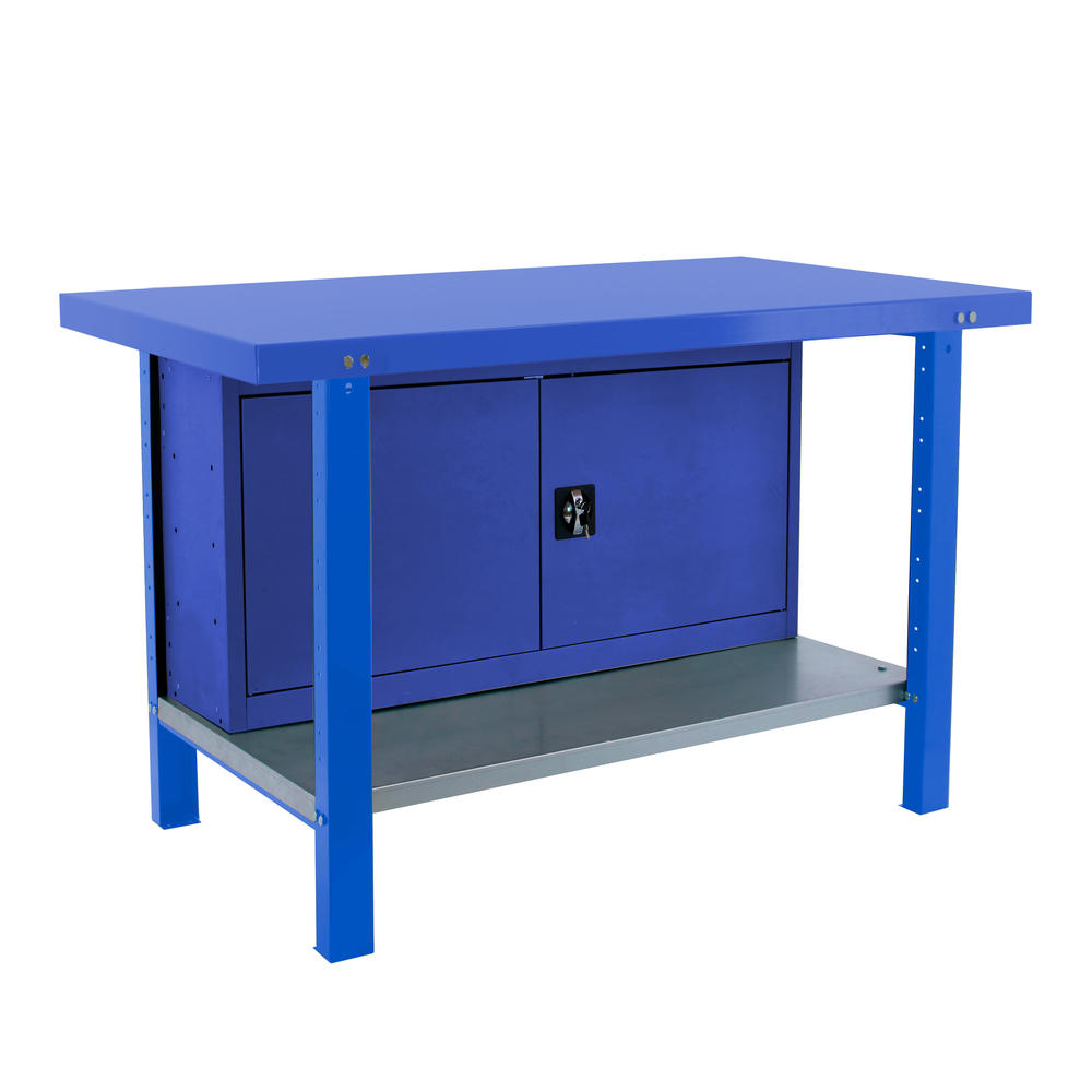 Kit établi Bricolage - 830x1800x730 - 1 niveau Bleu - SIMON RACK - 8425437124976