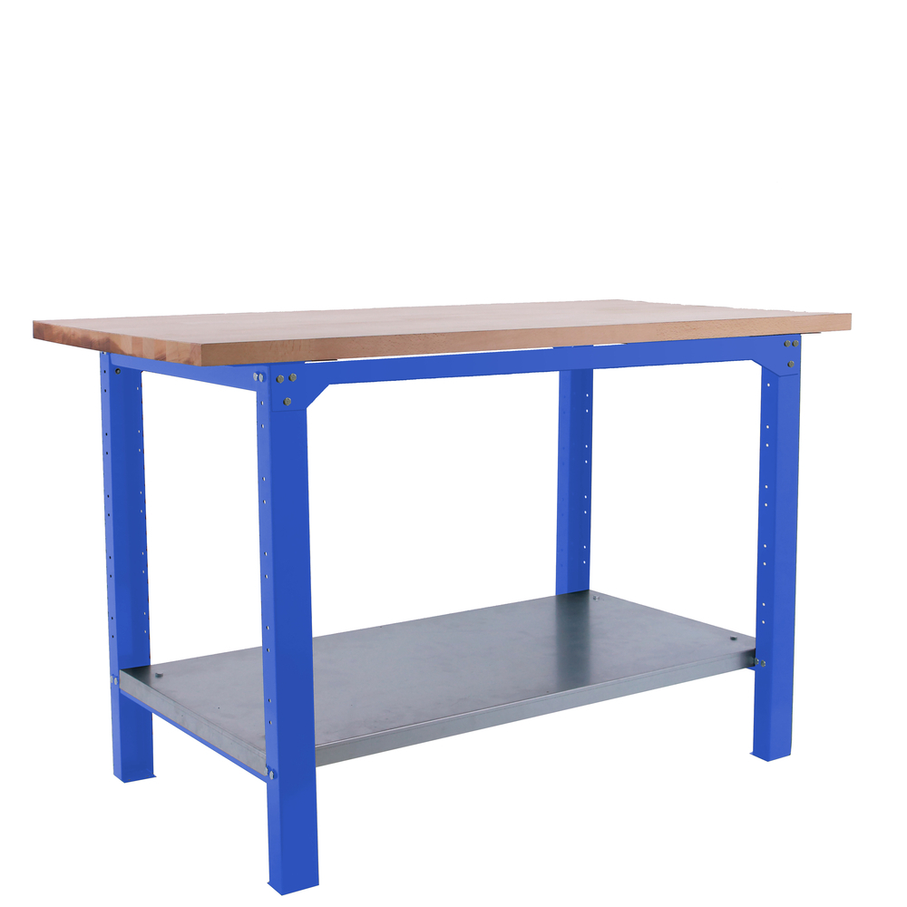 Kit établi Bricolage - 865x1800x750 - 1 niveau Bleu - SIMON RACK - 8425437125034