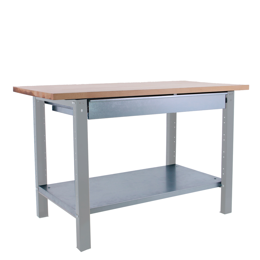 Kit établi Bricolage - 865x1200x750 - 1 niveau Gris - SIMON RACK - 8425437125041