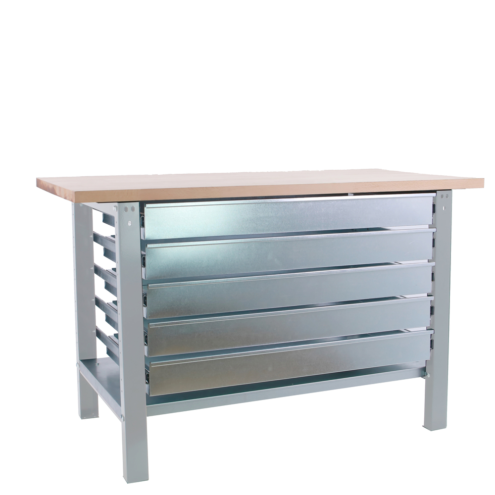 Kit établi Bricolage - 865x1500x750 - 1 niveau Gris - SIMON RACK - 8425437125126