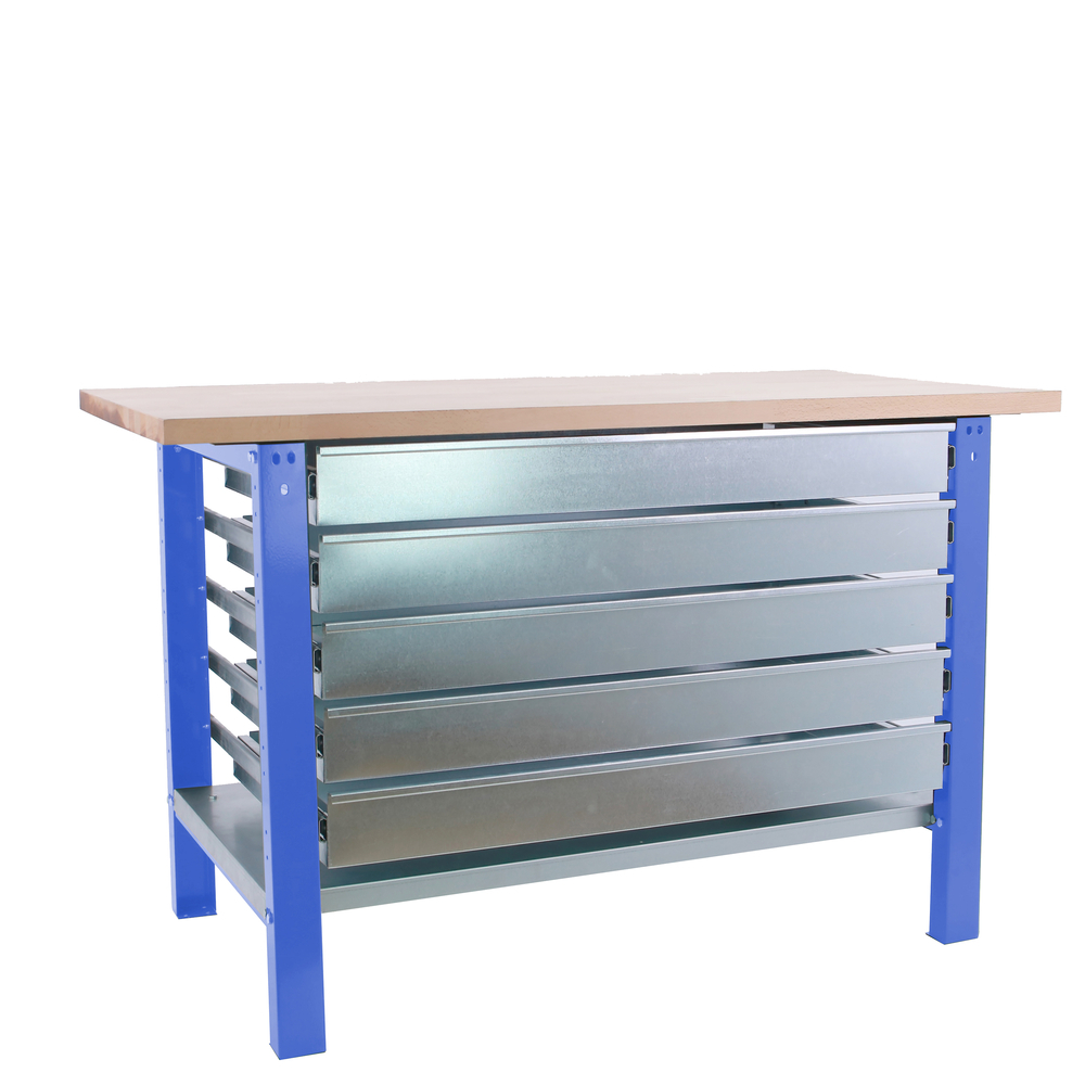 Kit établi Bricolage - 865x1800x750 - 1 niveau Bleu - SIMON RACK - 8425437125157