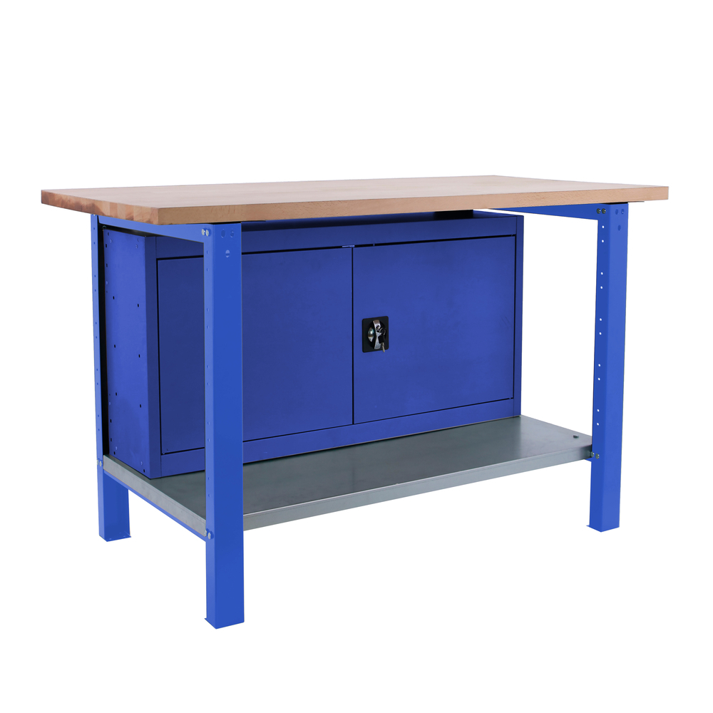 Kit établi Bricolage - 865x1800x750 - 1 niveau Bleu - SIMON RACK - 8425437125218