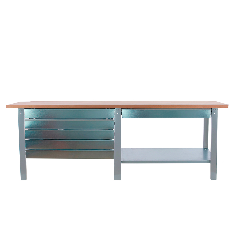 Kit établi Bricolage - 865x2100x750 - 1 niveau Gris - SIMON RACK - 8425437125263