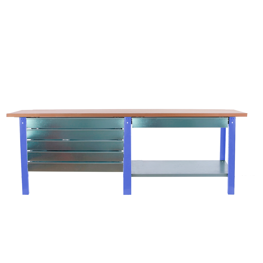 Kit établi Bricolage - 865x2100x750 - 1 niveau Bleu - SIMON RACK - 8425437125270