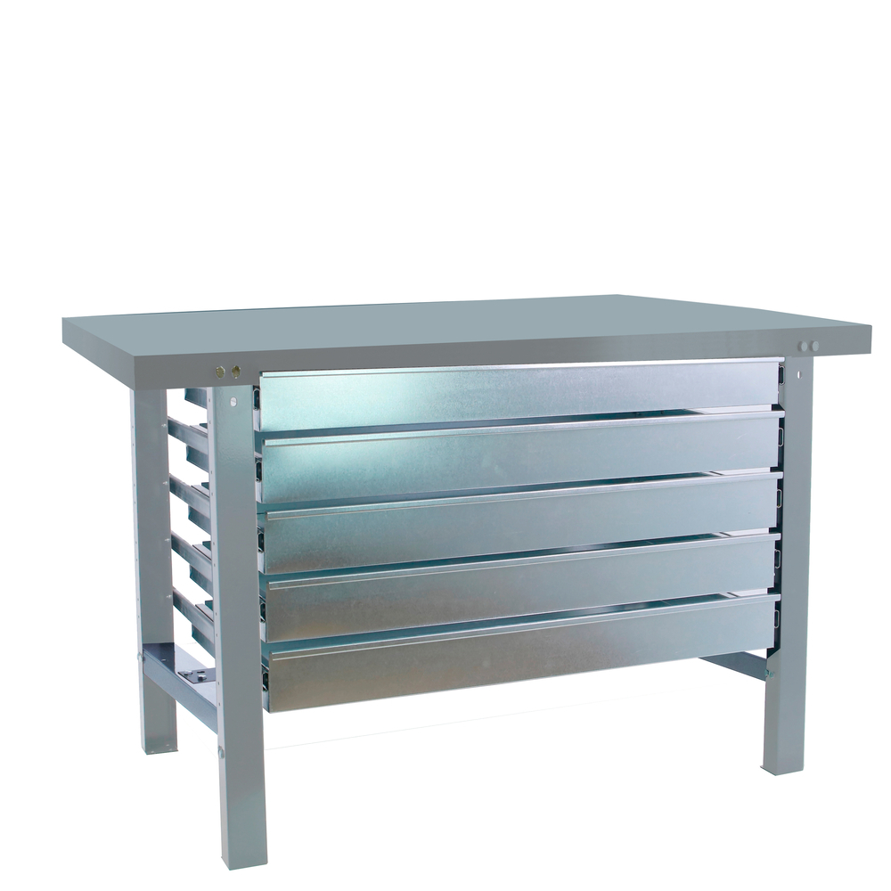 Kit établi Bricolage - 830x1500x730 - 1 niveau Gris - SIMON RACK - 8425437126086