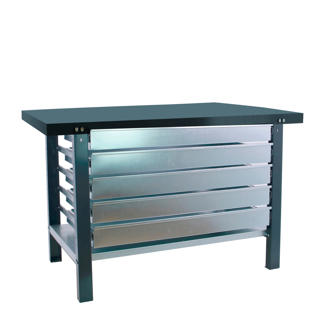 Kit établi Bricolage - 830x1500x730 - 1 niveau Anthracite - SIMON RACK - 8425437126239