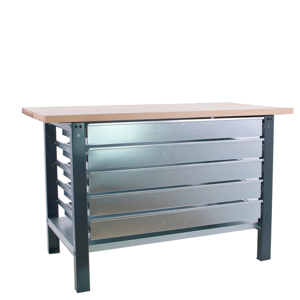 Kit établi Bricolage - 865x1500x750 - 1 niveau Anthracite - SIMON RACK - 8425437126352