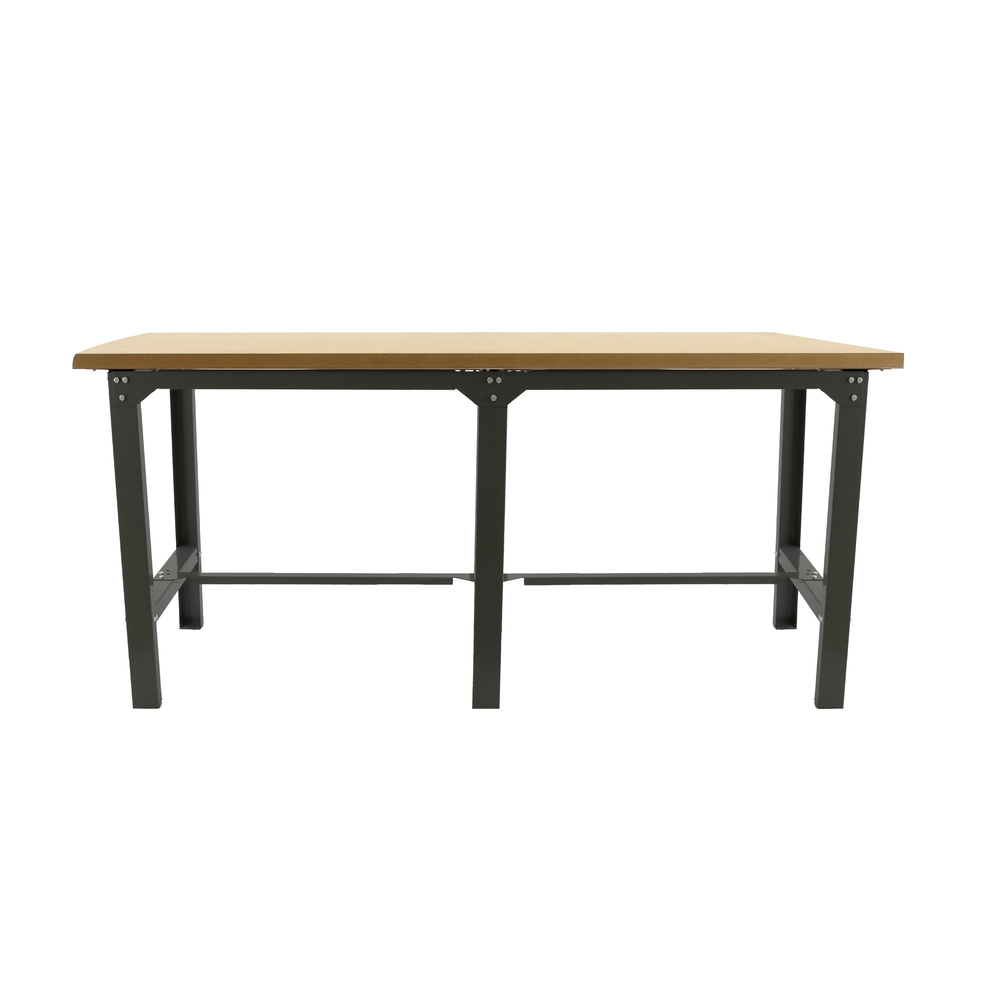 Kit établi Bricolage - 865x2100x750 - 1 niveau Anthracite/Bois - SIMON RACK - 8425437126758