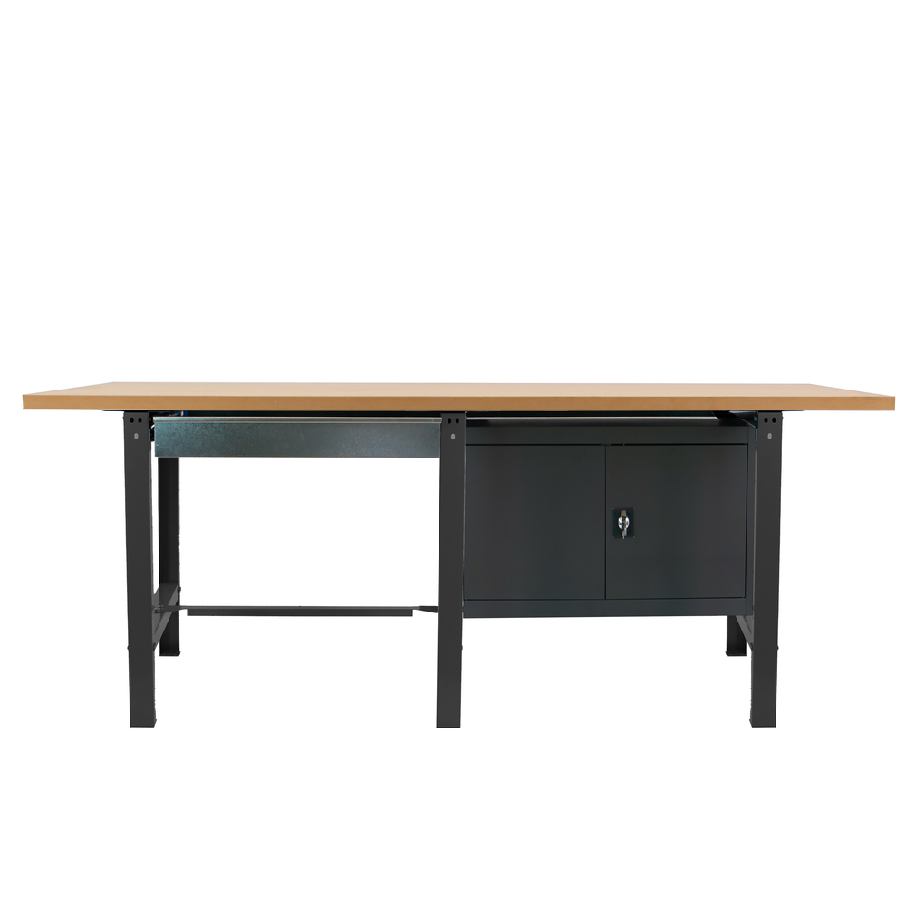 Kit établi Bricolage - 865x2100x750 - 1 niveau Anthracite - SIMON RACK - 8425437126871