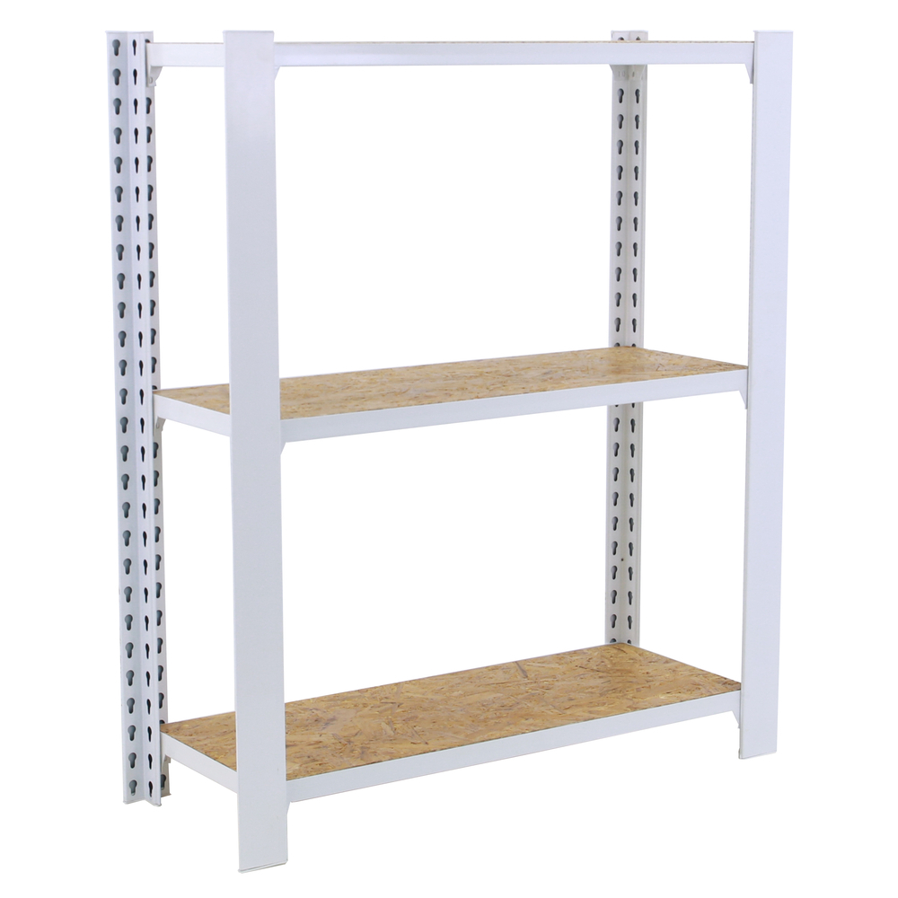 Rayonnage de bureau charge légère sans vis 1000x800x300 - 3 niveaux Blanc - SIMON RACK - 8425437127267