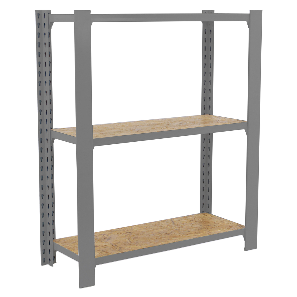 Rayonnage de bureau charge légère sans vis 1000x800x300 - 3 niveaux Gris - SIMON RACK - 8425437127472