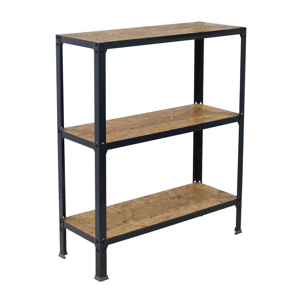 Rayonnage intérieur 900x800x300 - 3 niveaux Anthracite - SIMON RACK - 8425437127854
