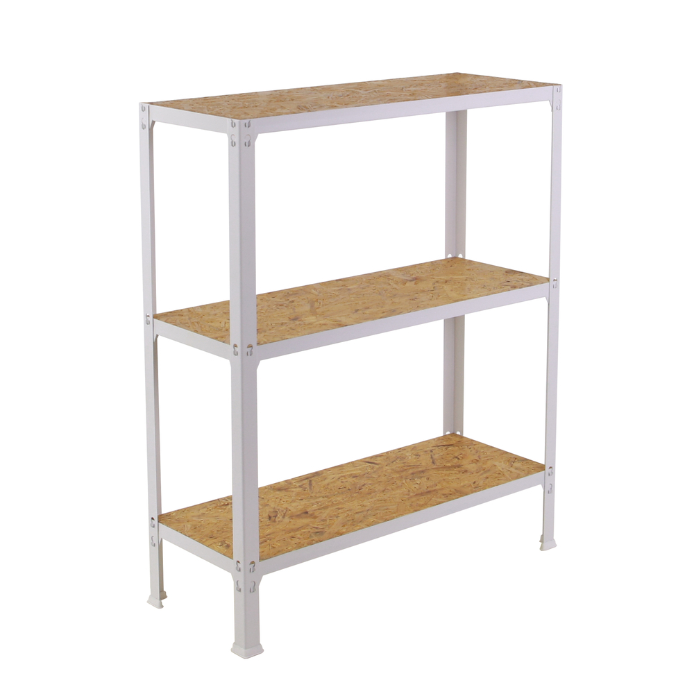 Rayonnage intérieur 900x800x300 - 3 niveaux Blanc - SIMON RACK - 8425437128837