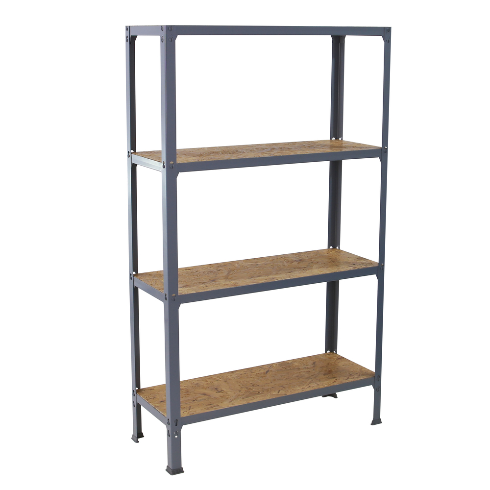 Rayonnage intérieur 1600x1000x300 - 4 niveaux Gris - SIMON RACK - 8425437128912