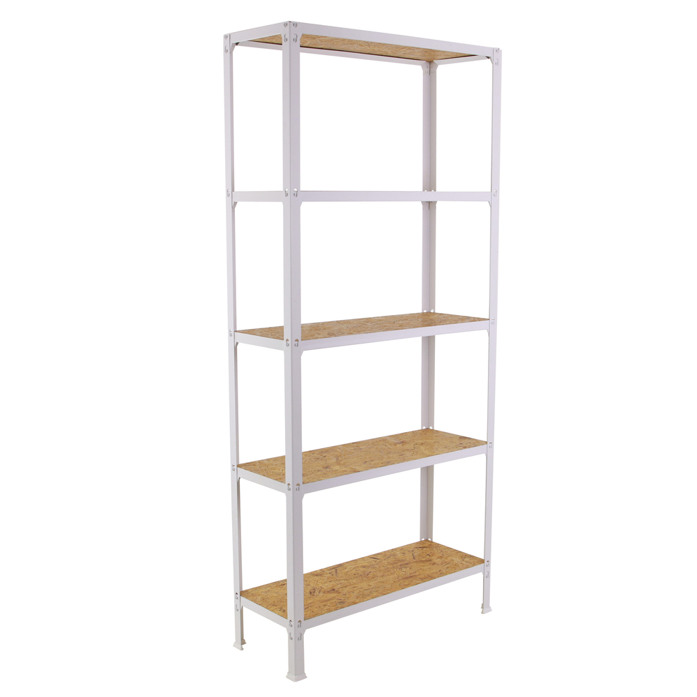Rayonnage intérieur 1800x800x300 - 5 niveaux Blanc - SIMON RACK - 8425437128950