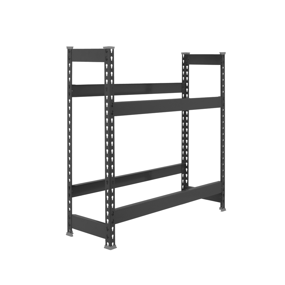 Rayonnage léger tri de bouteille sans vis 1000x1000x300 - 2 niveaux Anthracite - SIMON RACK - 8425437129582