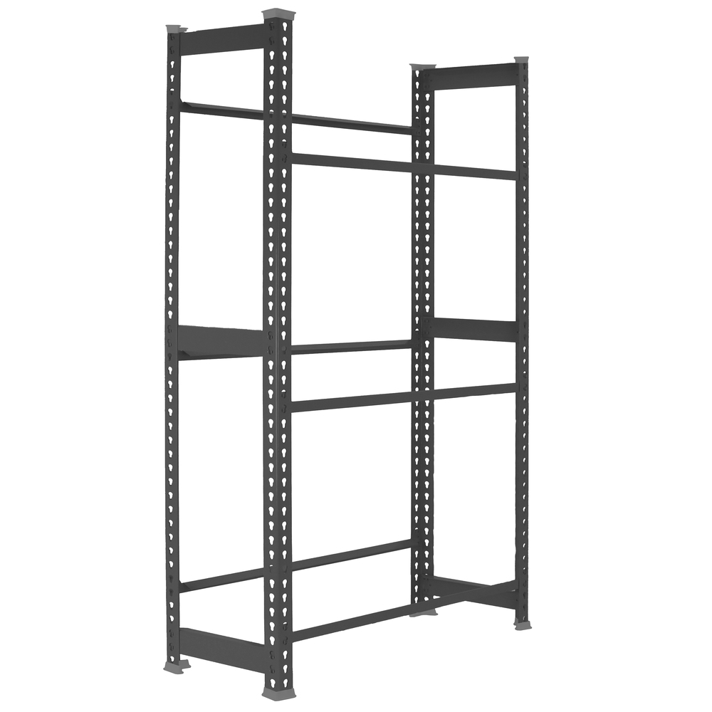 Rayonnage léger tri de bouteille sans vis 1800x800x300 - 3 niveaux Anthracite - SIMON RACK - 8425437129636