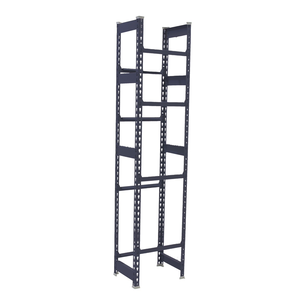 Rayonnage léger tri de bouteille sans vis 2000x400x300 - 4 niveaux Anthracite - SIMON RACK - 8425437129681
