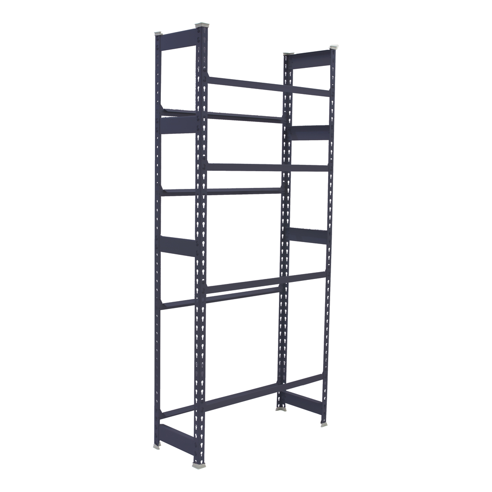 Rayonnage léger tri de bouteille sans vis 2000x800x300 - 4 niveaux Anthracite - SIMON RACK - 8425437129698